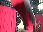 mistress smoking latex gloves