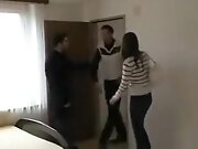 Small tits brunette girl getting her tight ass fucked