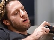 Trevor Brooks In Hides Under The Blanket & Sucks Dom...