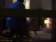 hotel having sex in window