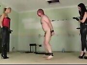 Two Mistress ballbusting