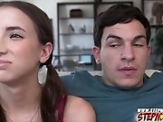 Horny stepmom flashes her ass and booty and teaches how...