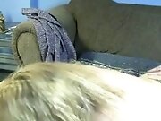 Lovely amateur blonde shared by two guys