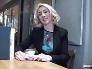 Black man is fucking a mature, blonde woman, Julie...