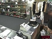 Pretty stewardess gets slutty with owner so owner fucks...