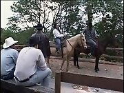 Cowboys Watching Sexy Pair fucking in Farm