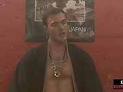 Femdom MILF pegs cuckold hubby while cuddles with another