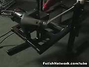 Horny Asian Slave Fucked by Sex Machine