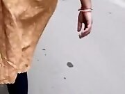 indian beautiful young girl with very big ass walking