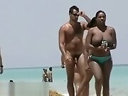 Two hot beach babes crotch shot big tits video