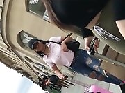 Candid women latina booty spandex