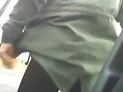 Two girls play in car park