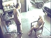 Secret garage slut gets fucked