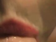 Slutty not Step mom blows not Step son in the kitchen