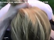 German amateur bitch outdoor car-fuck and huge cumshot!