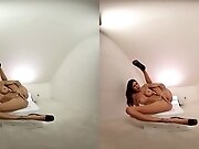 Rachel Evans in Brunette Rachel Evans Toying -...