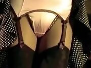 Upskirt Satin Thong